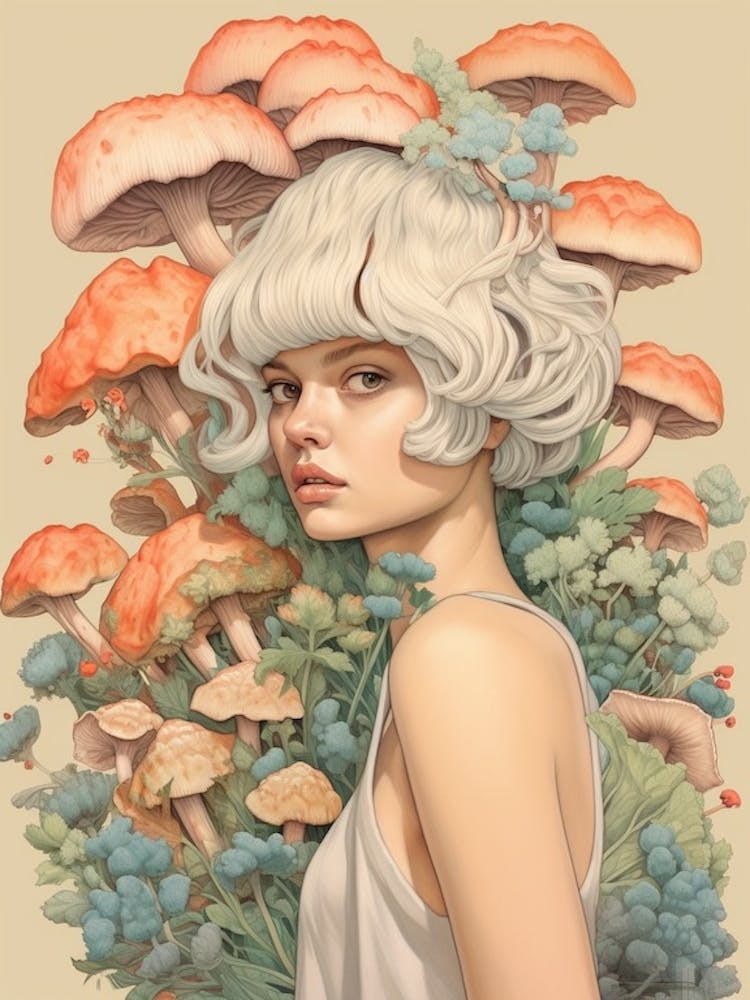 Champignon Portrait Surréaliste 1