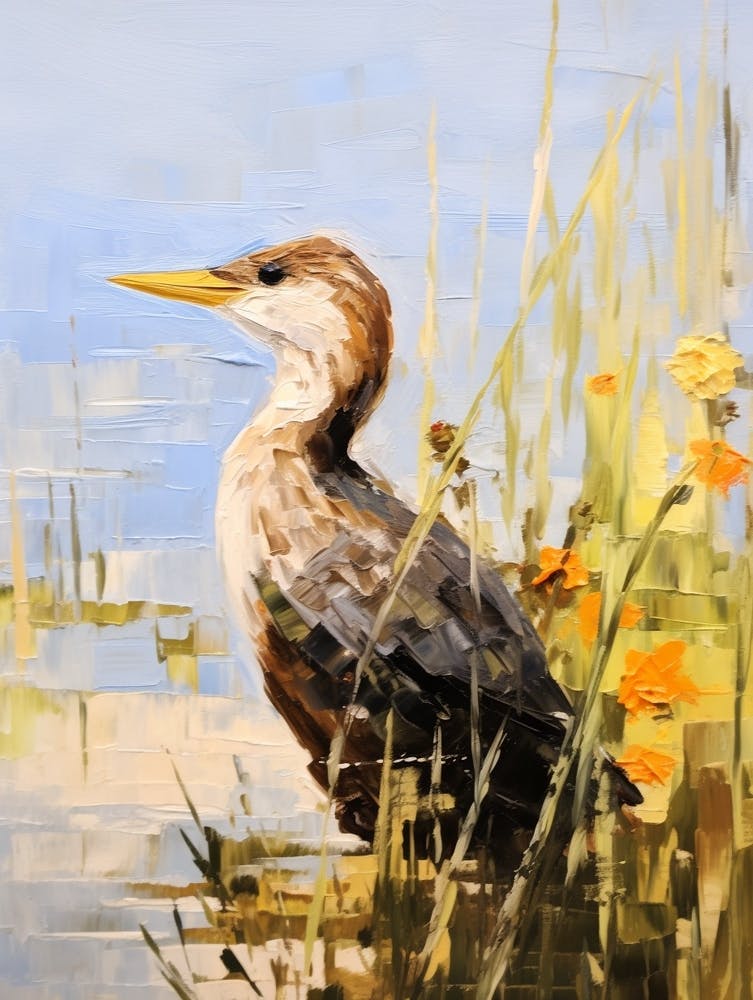 Bird Painting Cormorant 1