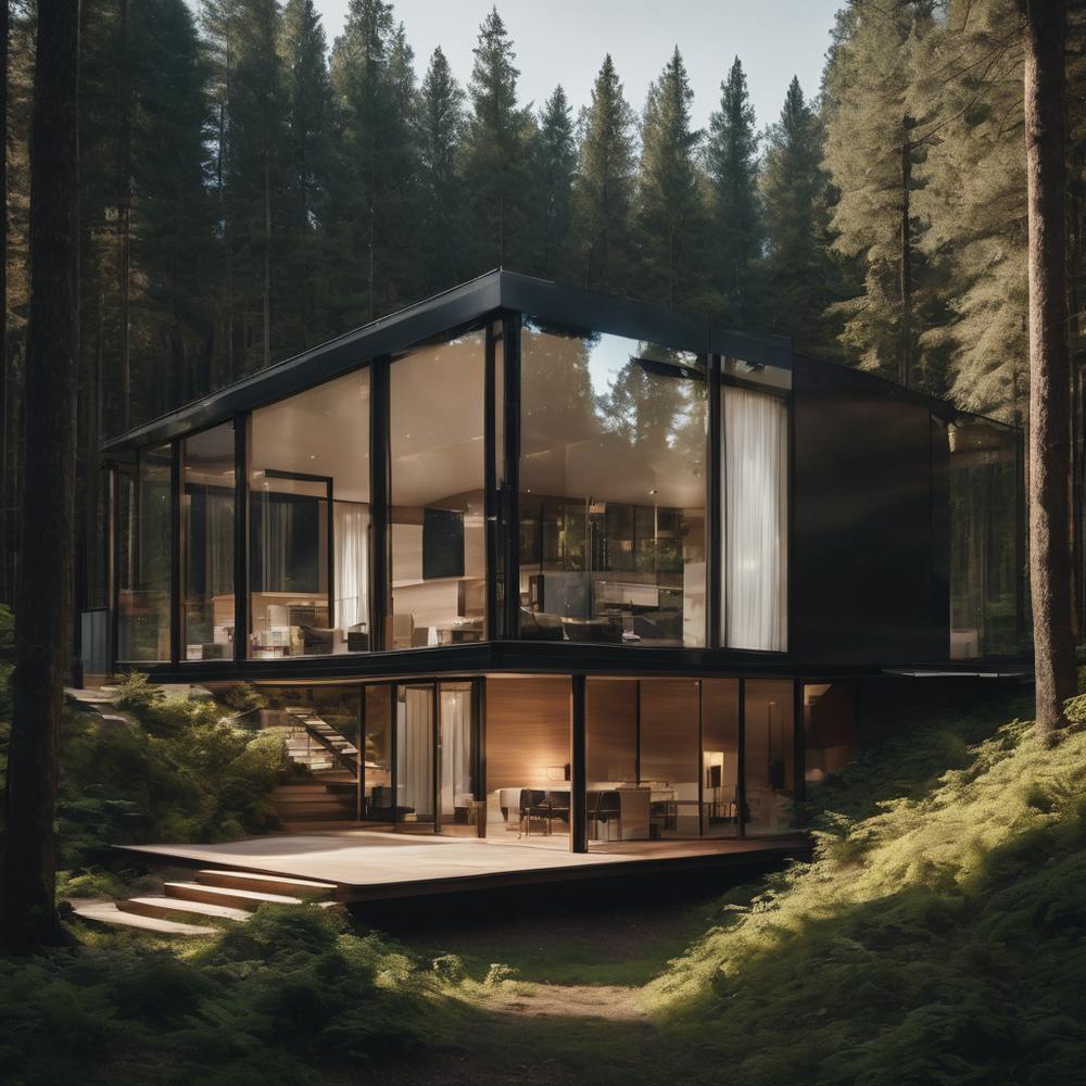 Modern Architecture in the middle of a Forest 2