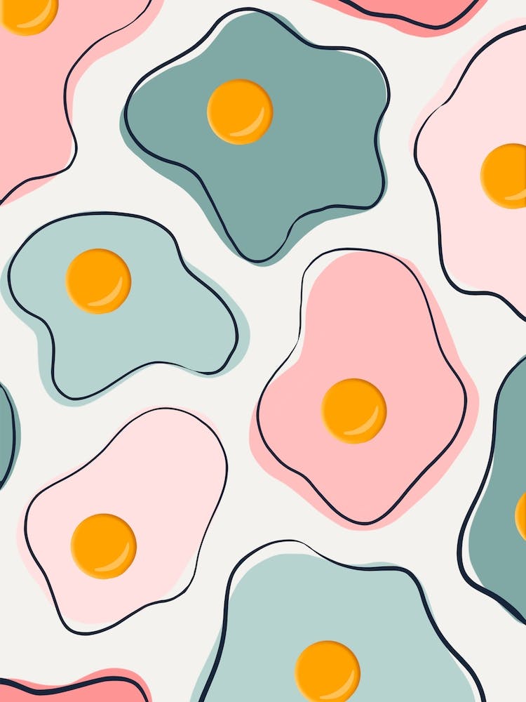 Colourful Fried Eggs