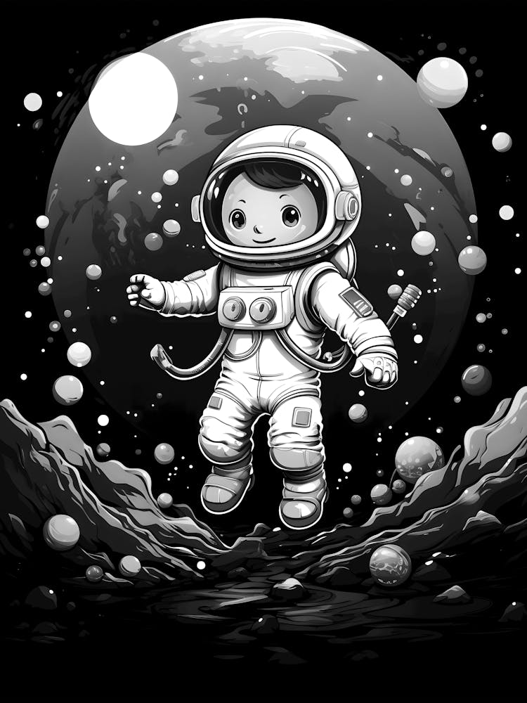 Astronaut im Weltraum 11