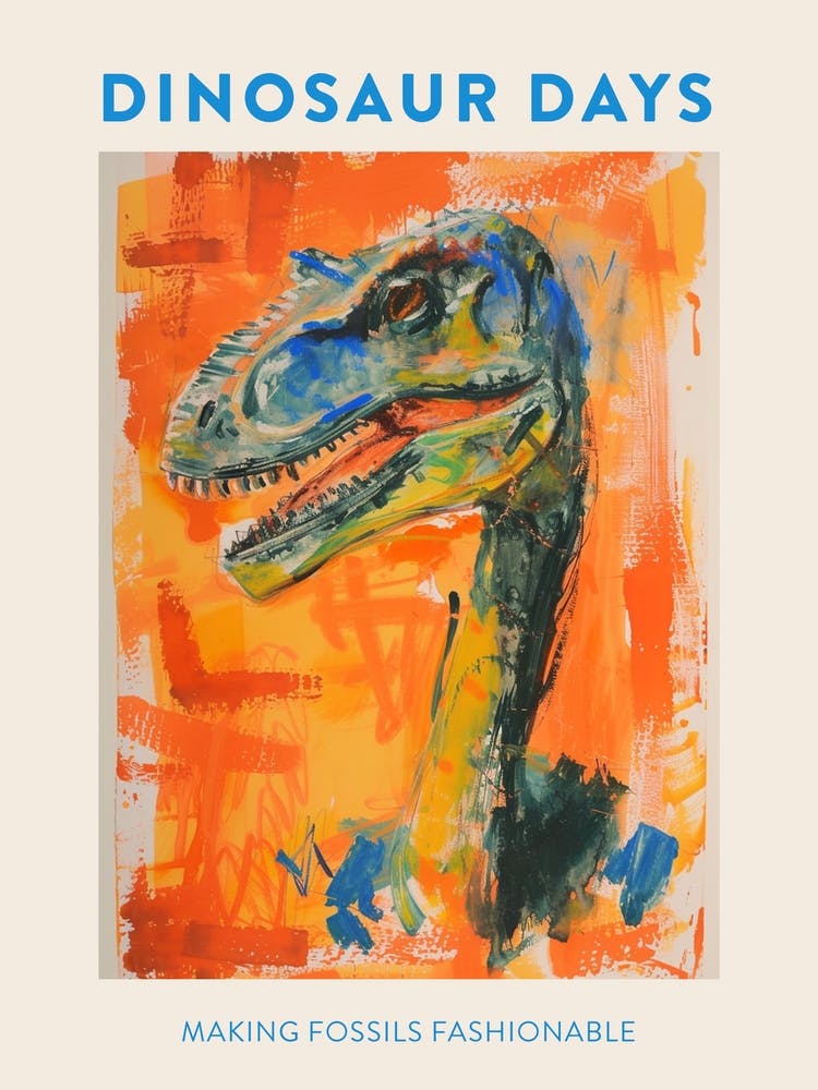 Making Fossils Fashionable Dinosaur Poster 2