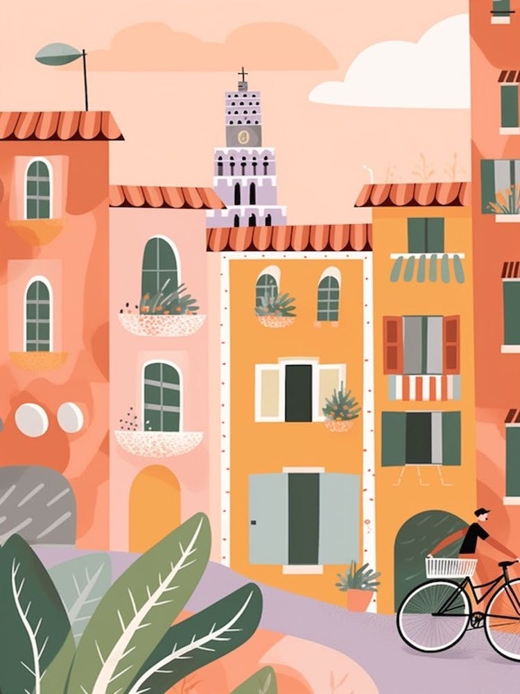 Pisa 2, Italy Illustration