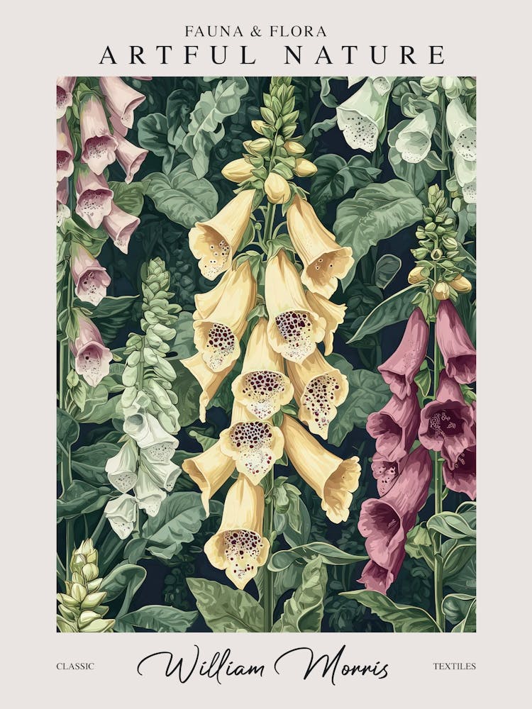 William Morris Foxglove Flowers Exhibition