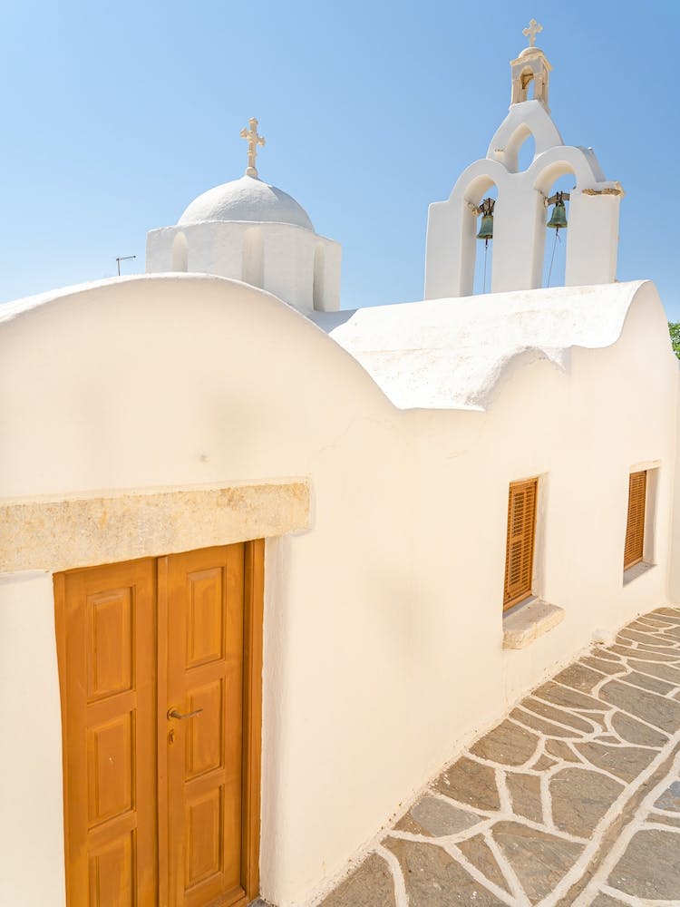 White Church In Paros