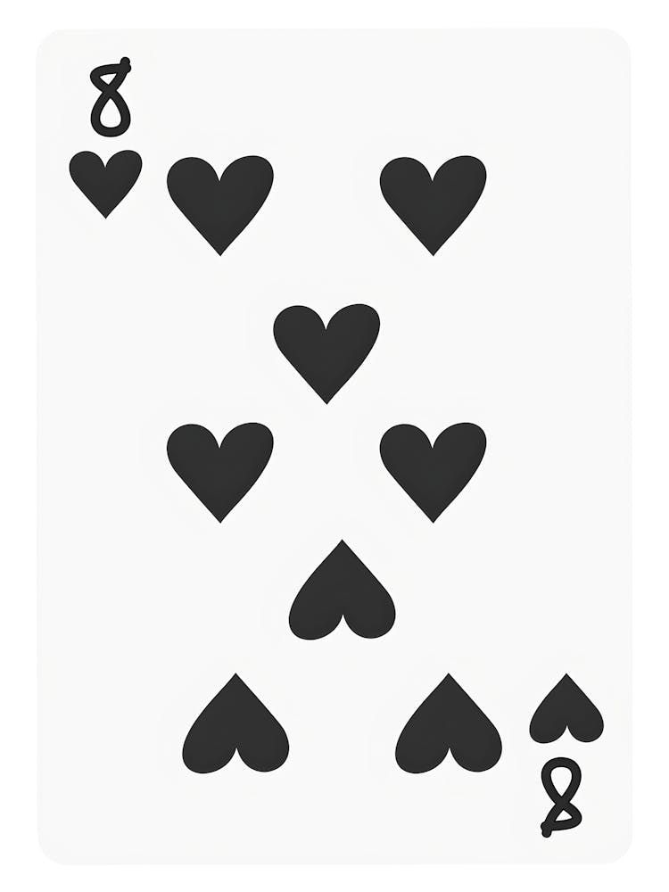 Cartes à Jouer avec Cœurs 1