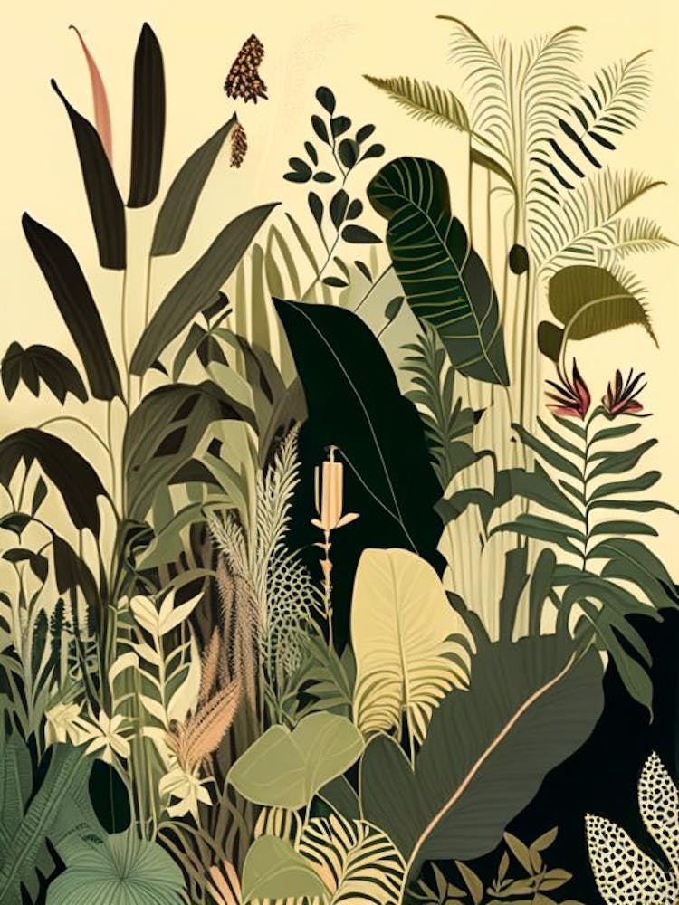 Jungle Botanicals 3 Rousseau Inspired