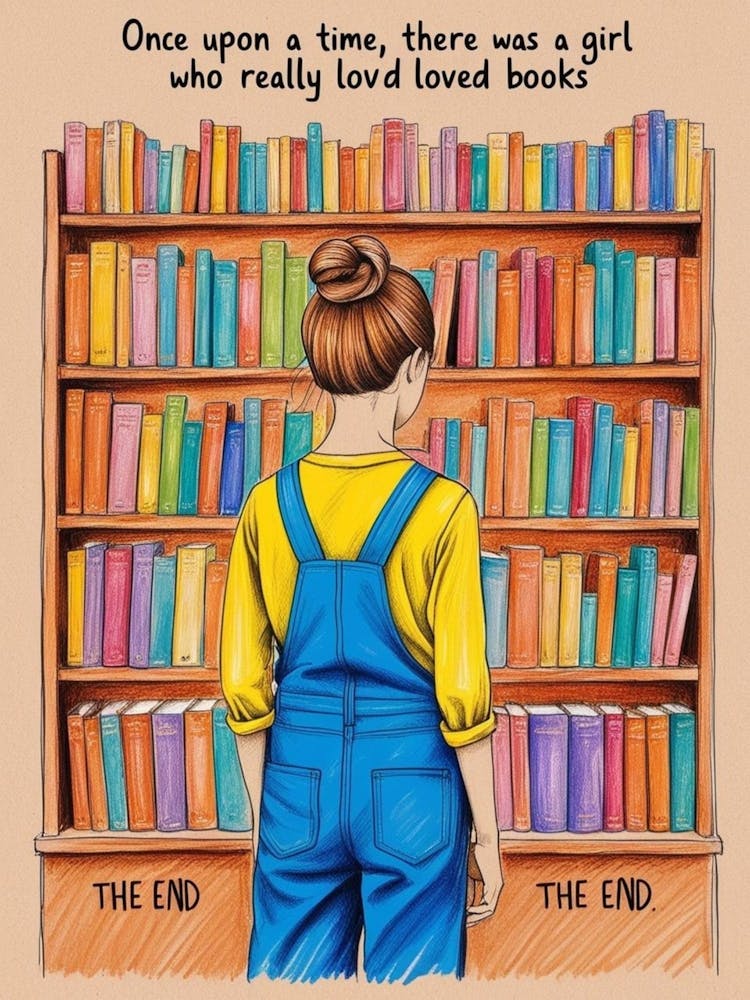 Once Upon A Time There Was A Girl Who Really Loved Books