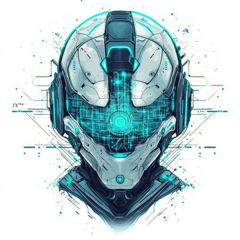 Futuristic Art.Generated AI. Wall