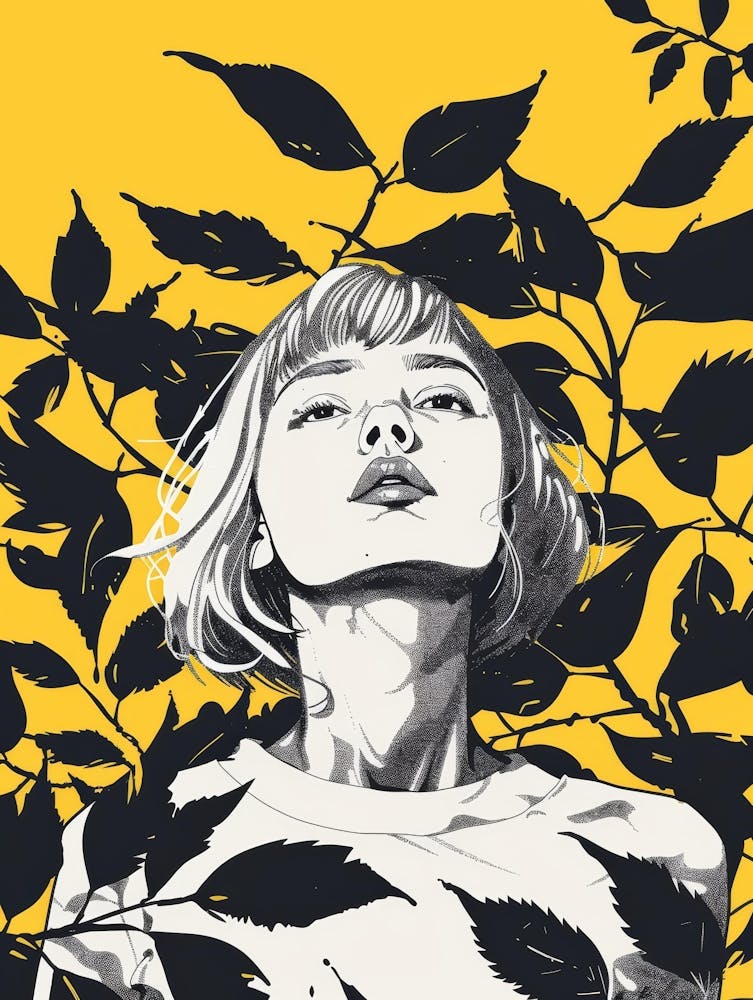 Girl With Leaves 8