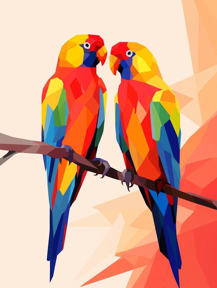 Parrot Minimalist Abstract 4