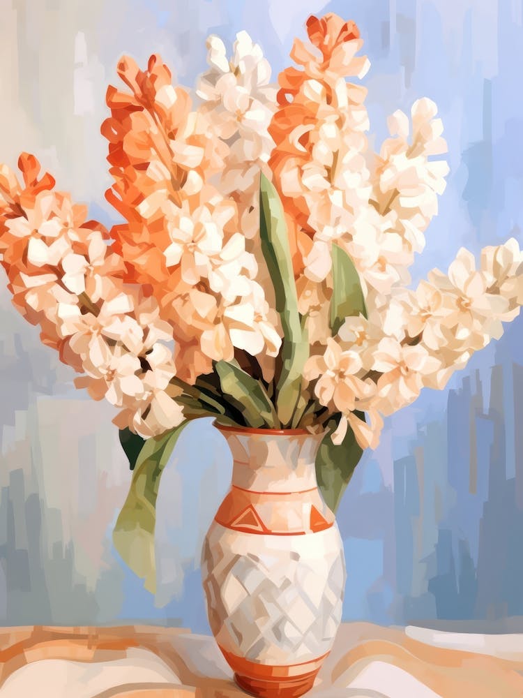 Hyacinth Flower Still Life Painting 1 Dreamy