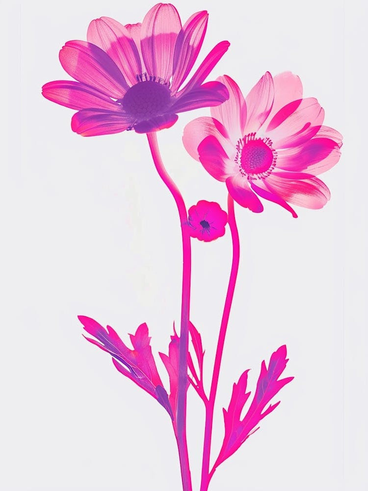 Hot Pink Daisy 2