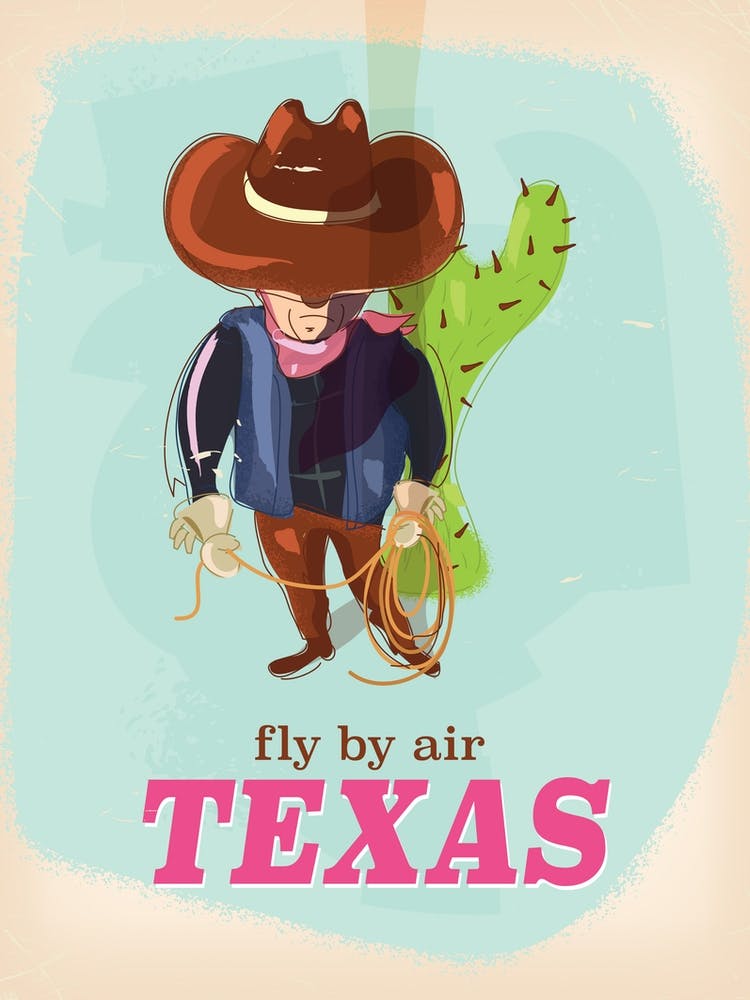 Fly By Air Texas Cowboy
