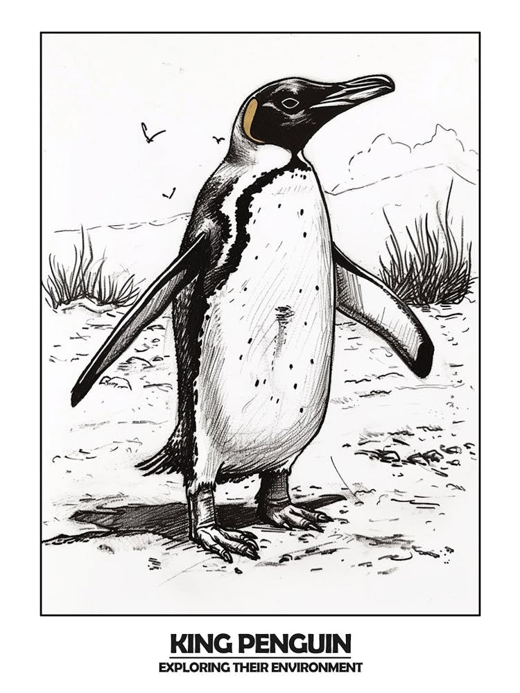 Penguin Exploring Their Environment Poster 4
