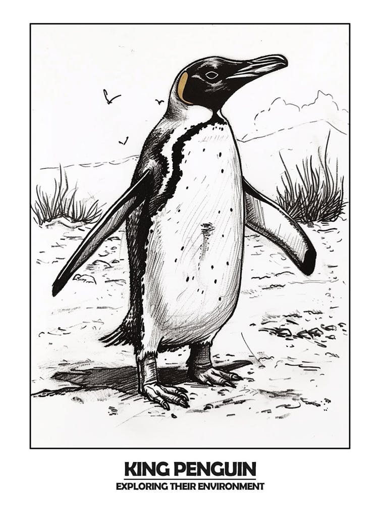 Penguin Exploring Their Environment Poster 4
