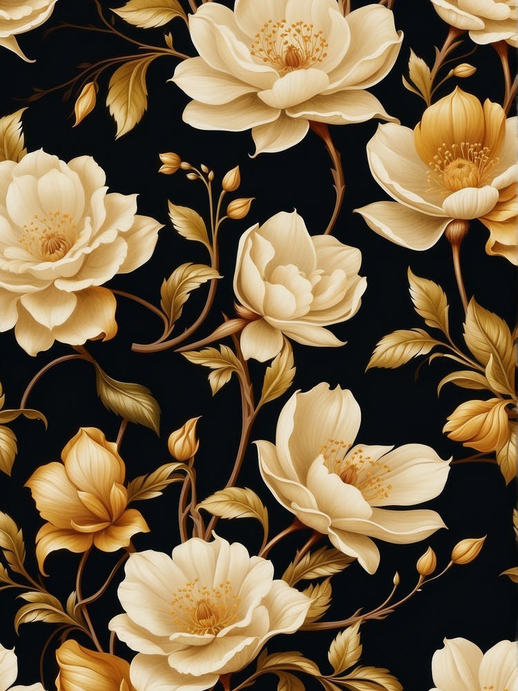 Wallpaper Floral Seamless Pattern