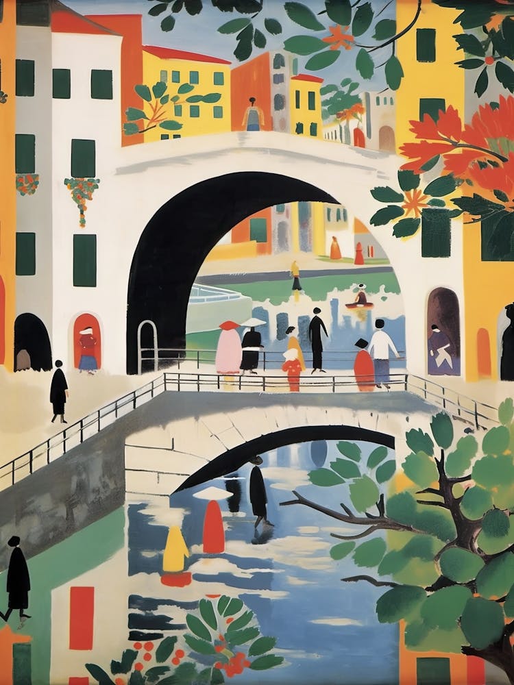 Ponte Santa Trinita, Florence Italy Colourful 4