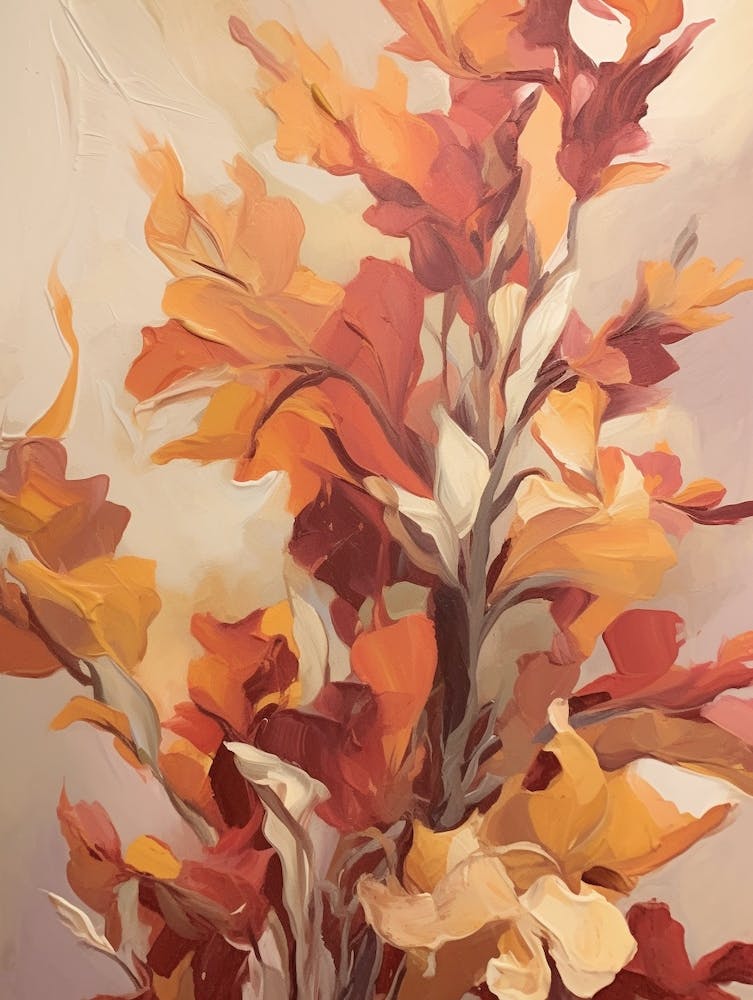 Fall Flower Painting Snapdragon 1
