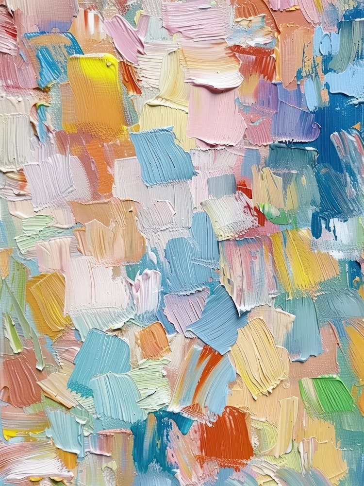 Pastels Impasto Paint Brush Strokes 3