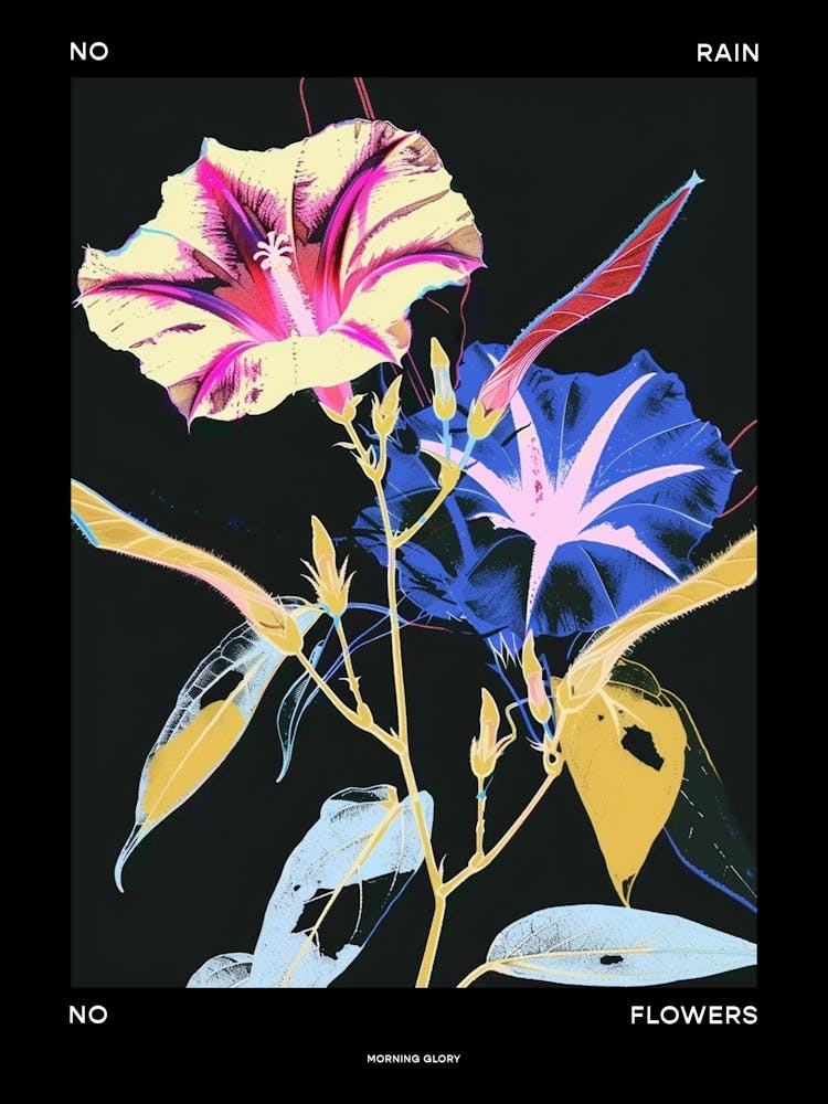 No Rain No Flowers Poster Morning Glory 7