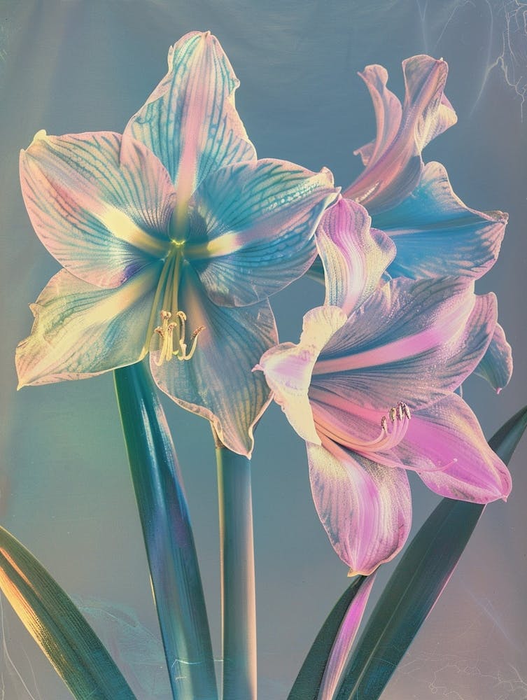 Irisierende Blume Amaryllis 2