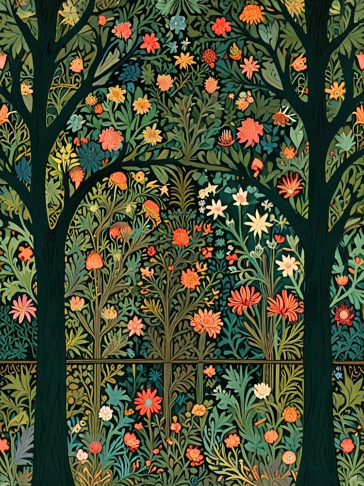 William Morris Garden Of Flowers 1