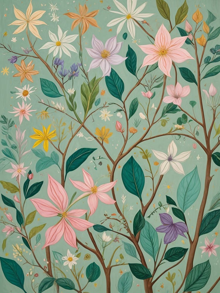 Pastel Floral Growth