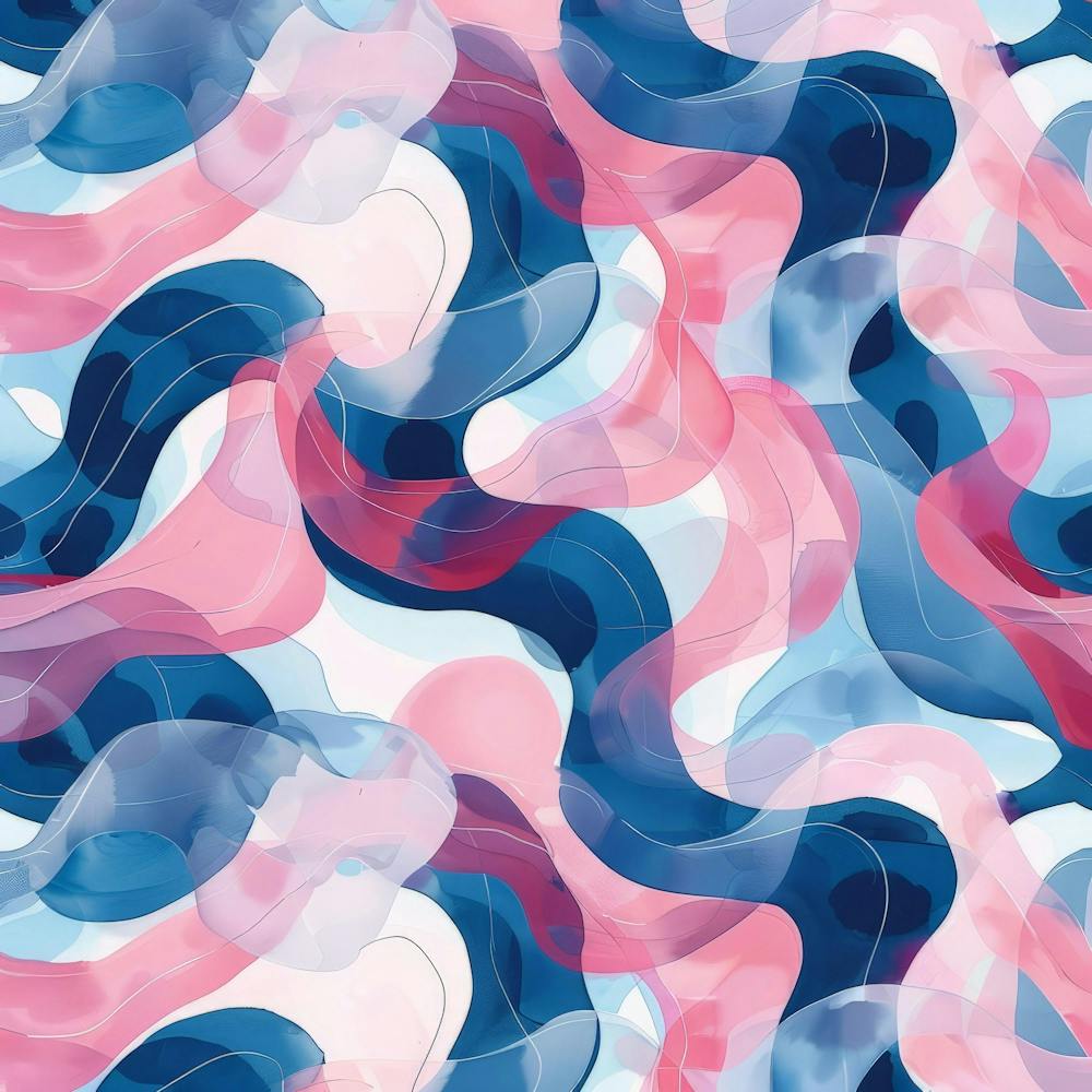 Abstract Watercolor Wavy Pattern