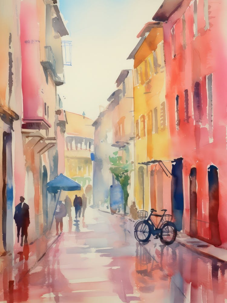Foggia, Italy Watercolour Streets 4