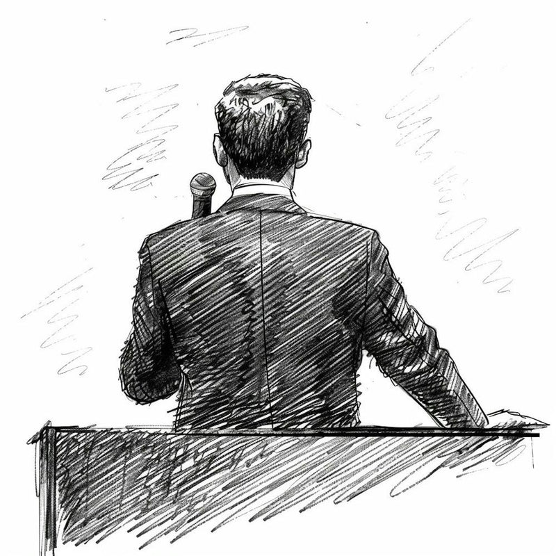 Man Giving A Speech 2