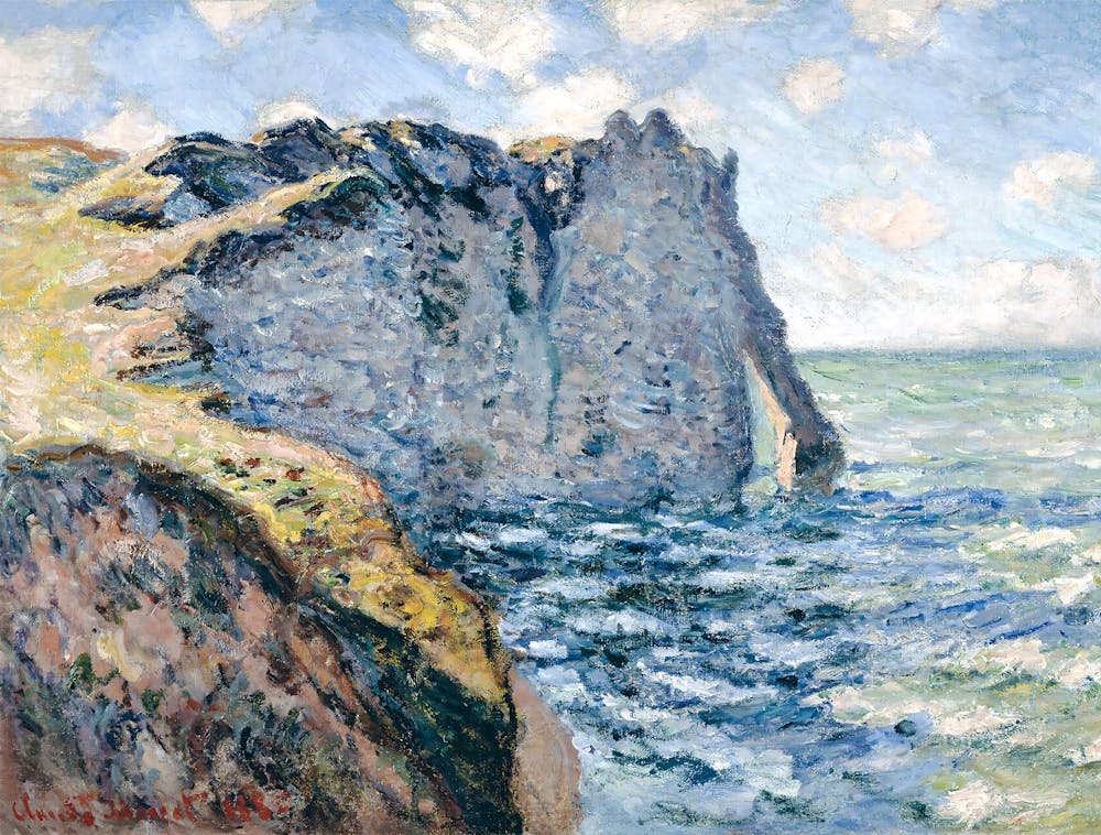 Claude Monet - At The Cliffs