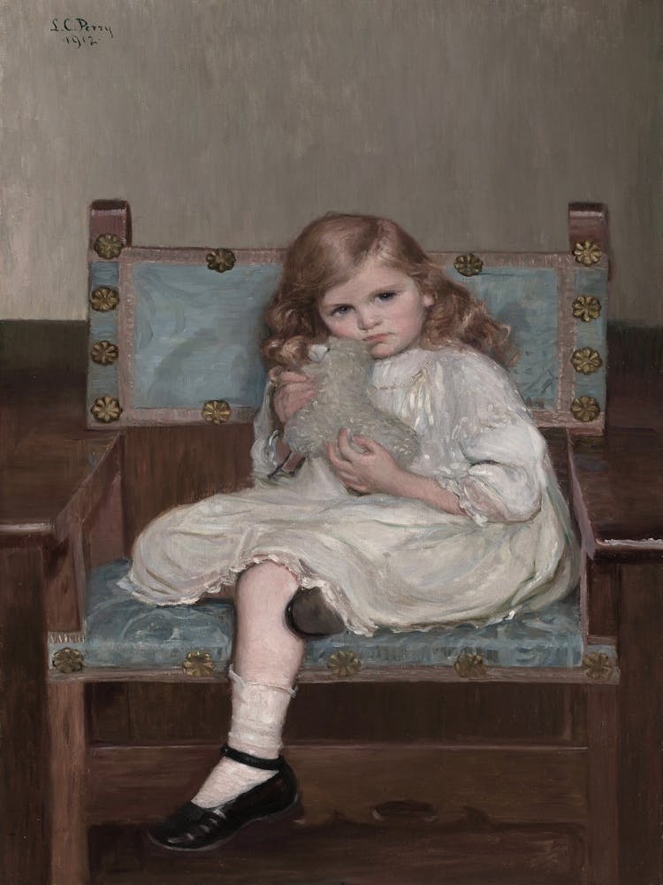 Little Girl With Teddy Bear