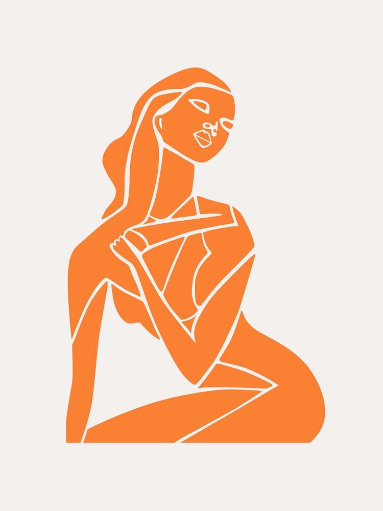 Abstract Orange Figure 1