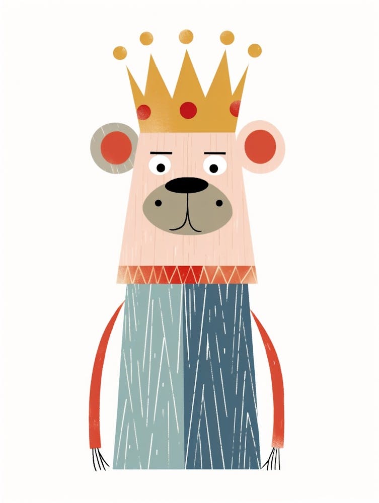 Little Baboon 2 Wearing A Crown