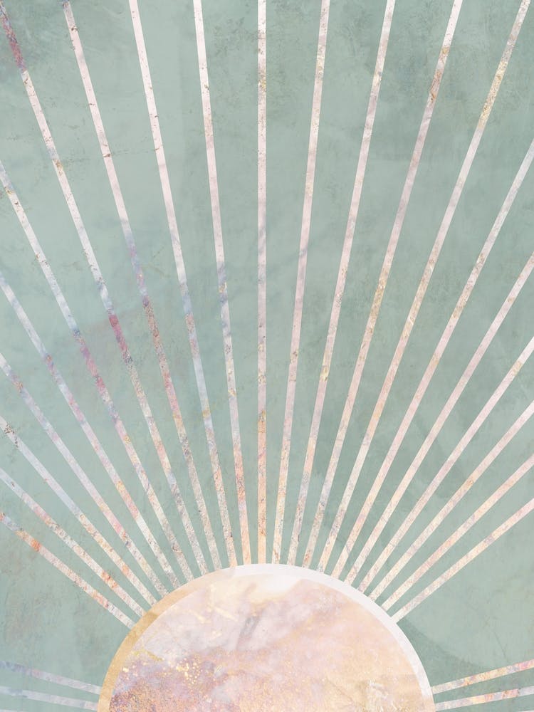 Sun Rays Green