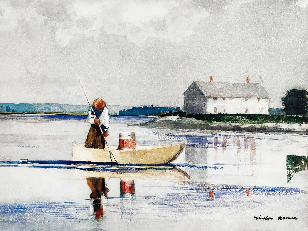 Spearing Eels In Late 1800s, Winslow Homer