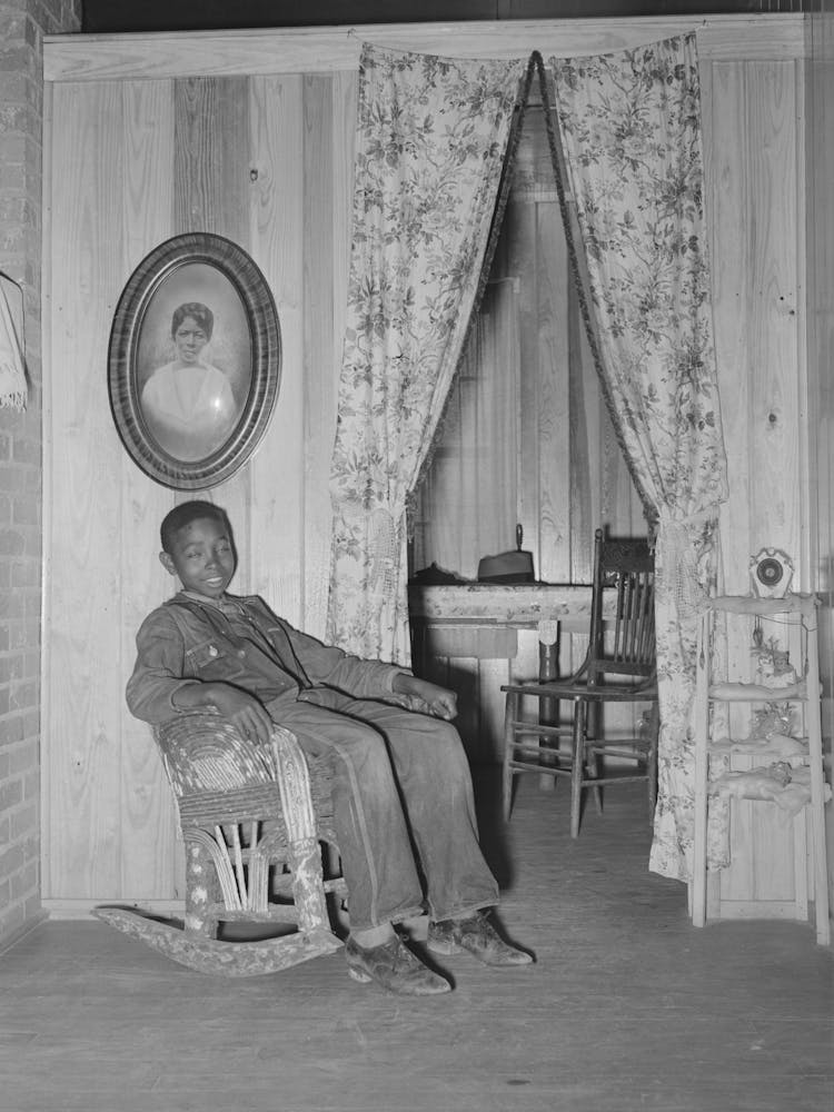 Looking Into Kitchen From Living Room Of Fsa (Farm Security Administration) Client Home, Sabine Farms, Marshall,