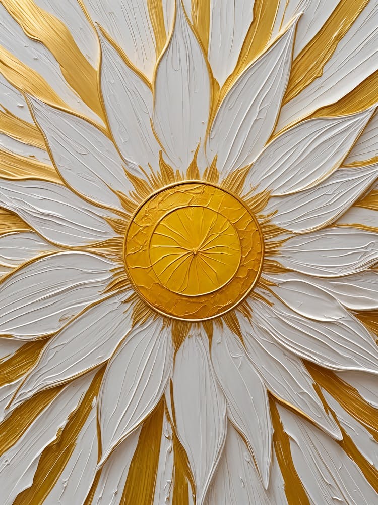 Painted Sun As Flower no1