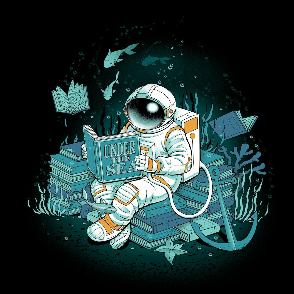 A Reader Lives A Thousand Lives Cosmonaut Under The Sea Square