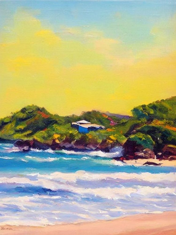 Grand Anse Beach, Grenada Bright Abstract