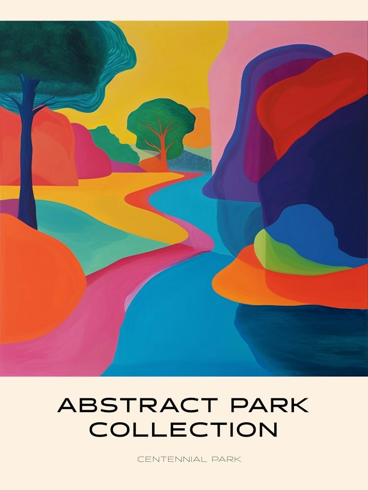 Abstrakt Park Kollektion Poster Centennial Park Sydney 1