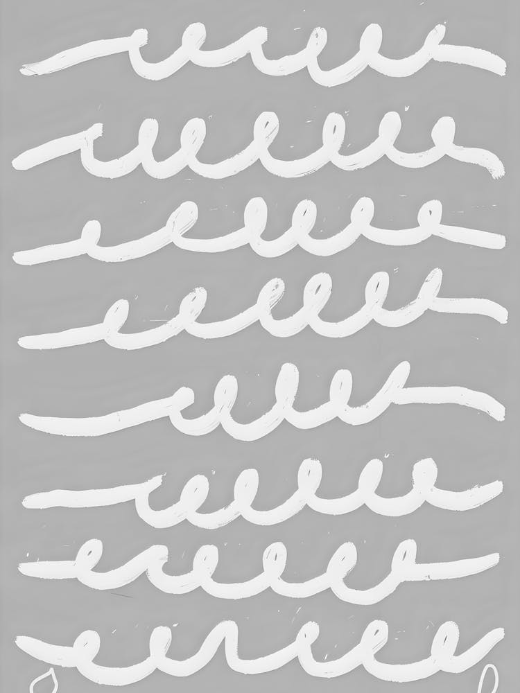 Waves On A Gray Background