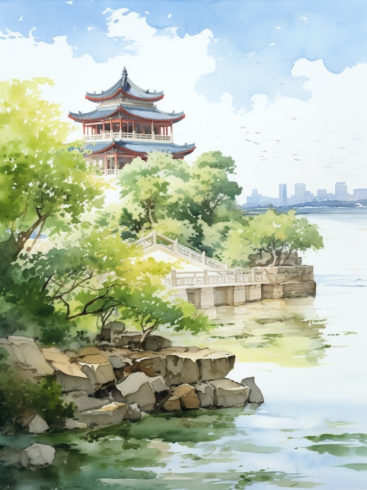 Summer Palace China Watercolour 2