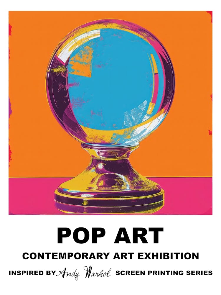 Poster Crystal Ball Pop Art 1