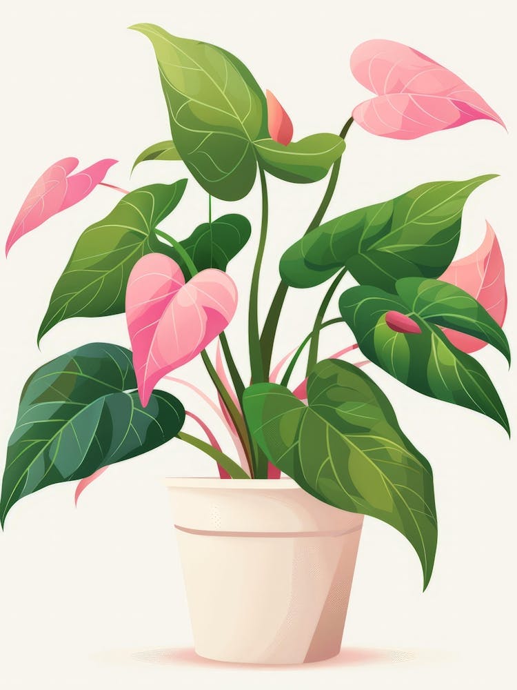 Plante Rose Dans un Pot 1