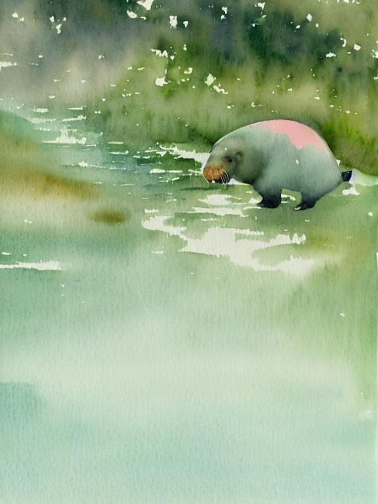 Walrus Storybook Watercolour