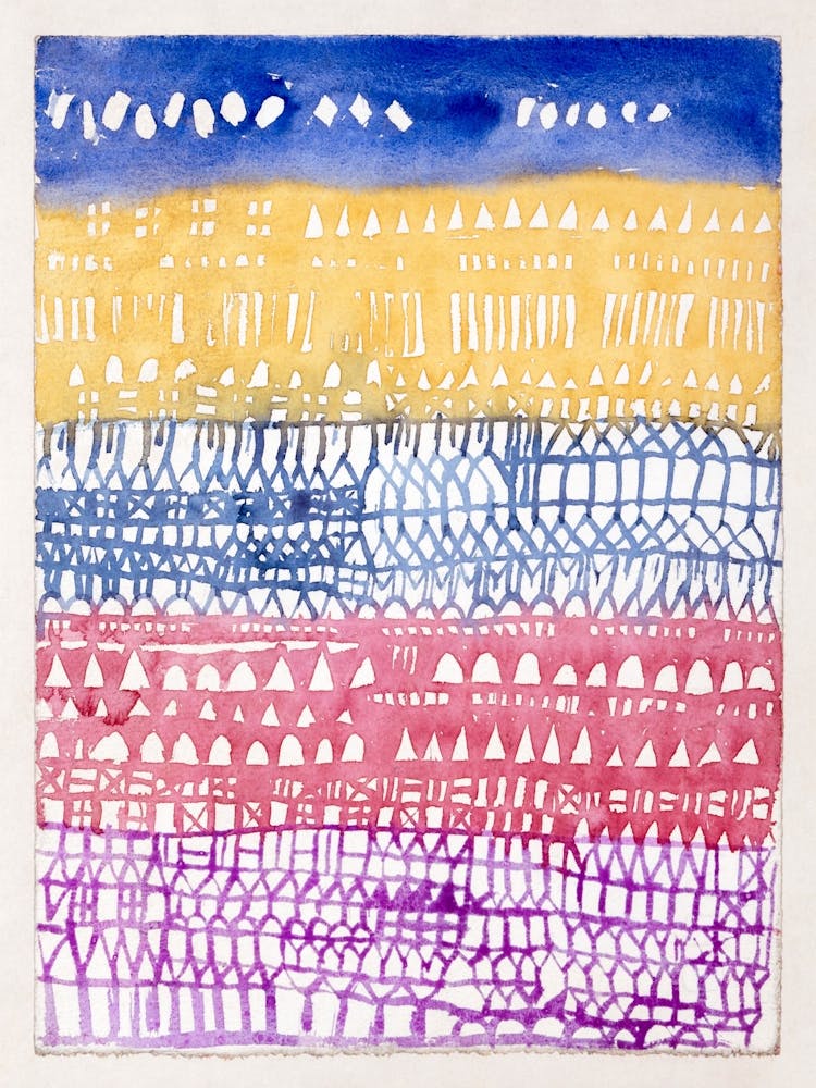 Abstract Watercolor Painting