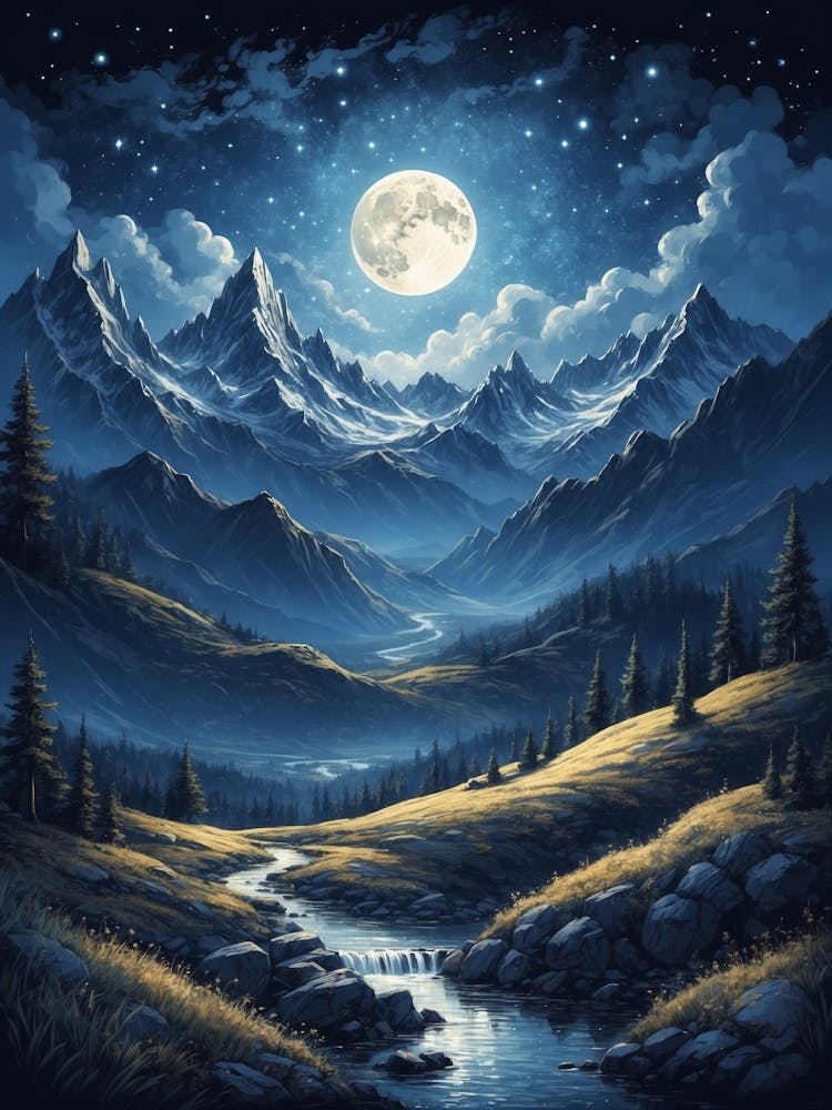 Moonlight In The Mountains 6