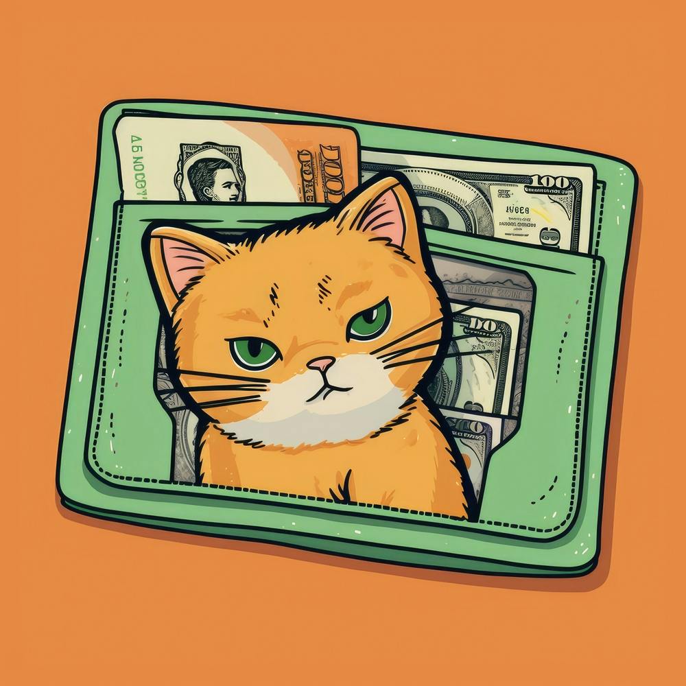 Cat In Wallet 1